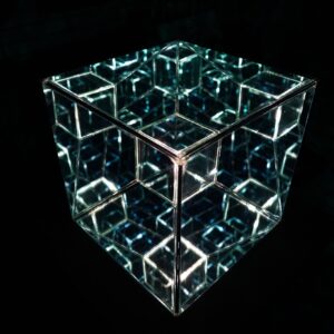 Tesseract Hypercube Art Sculpture 12" - ONE IN STOCK !