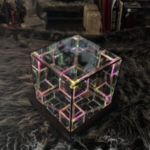 PRE-SALE NOW ACTIVATED with FREE SHIPPING and $500 OFF - Limited Edition Tesseract Sculpture (11” Infinity Mirror Cube) — Only 11 Available - Pre Order