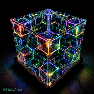 PRE-SALE NOW ACTIVATED with FREE SHIPPING and $500 OFF - Limited Edition Tesseract Sculpture (11” Infinity Mirror Cube) — Only 7 of 11 Available - Pre Order