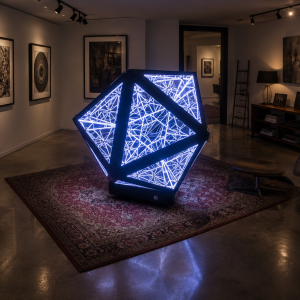Infinity Mirror Icosahedron Art Sculpture - Pre Order item