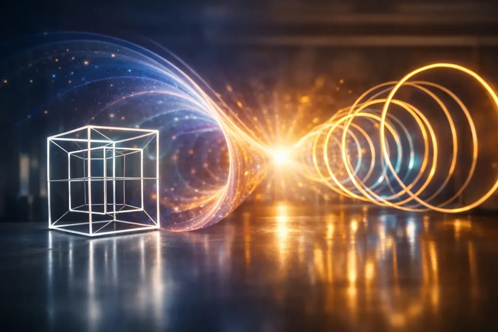 Fourth Dimension Explained Through Light Art