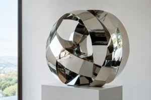 Handcrafted Mirror Sculpture and the Fourth Dimension