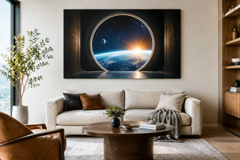 Statement Art for Living Room, A Portal in Space