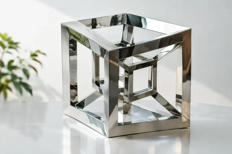 Mirror Sculpture and the Shape of a Tesseract