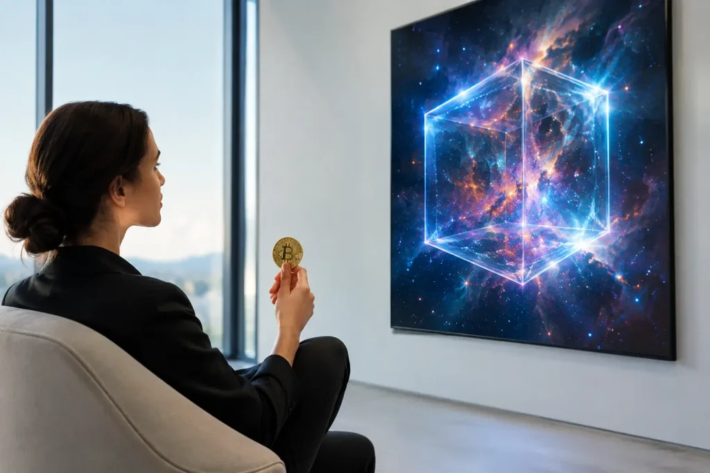 Why buy art with crypto when space becomes a tesseract